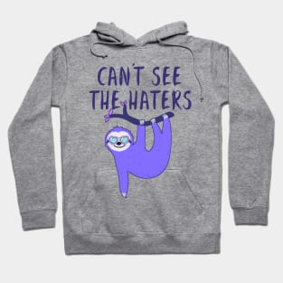 Hanging Sloth - Can't See The Haters Love Glasses Hoodie